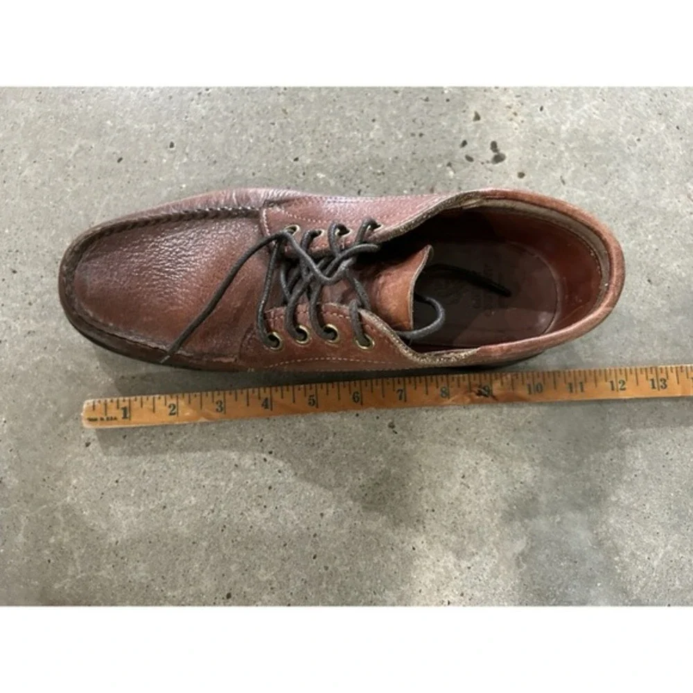 GOKEY Sauvage Bison Leather Mens Size 8.5‎ E Brown Oxford Shoes Loafers